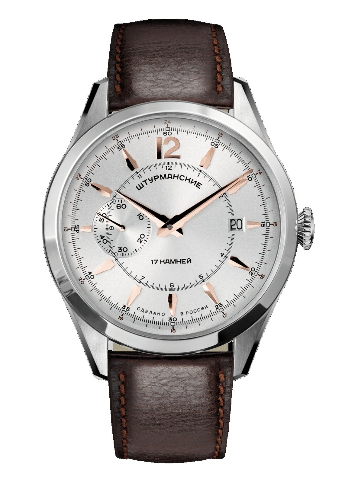 Relógios de pulso de couro Poljot