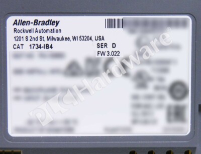 Allen Bradley 1734-IB4 Series D POINT I/O 24V DC 4-Channel Sink