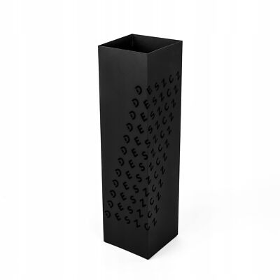 Relaxdays Regenschirmständer Metall - Mit Abtropfschale 53,5cm Schwarz