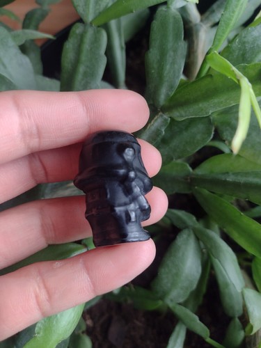 Obsidian Storm Trooper Carving crystal carved stone star wars - Picture 6 of 8