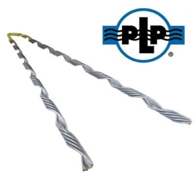 PLP Galvanized Steel Preformed TREE-GRIP  Dead End, 1/4'' (Yellow), Made in USA
