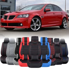 Luxury Leather Car Seat Covers 2/5-Seats Front & Rear Cushion For Pontiac G6 G8