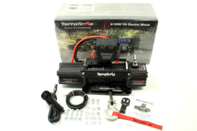 Terrafirma A12000 Seilwinde 12000 lb mit Kunststoffseilbergung 4x4 TF3301