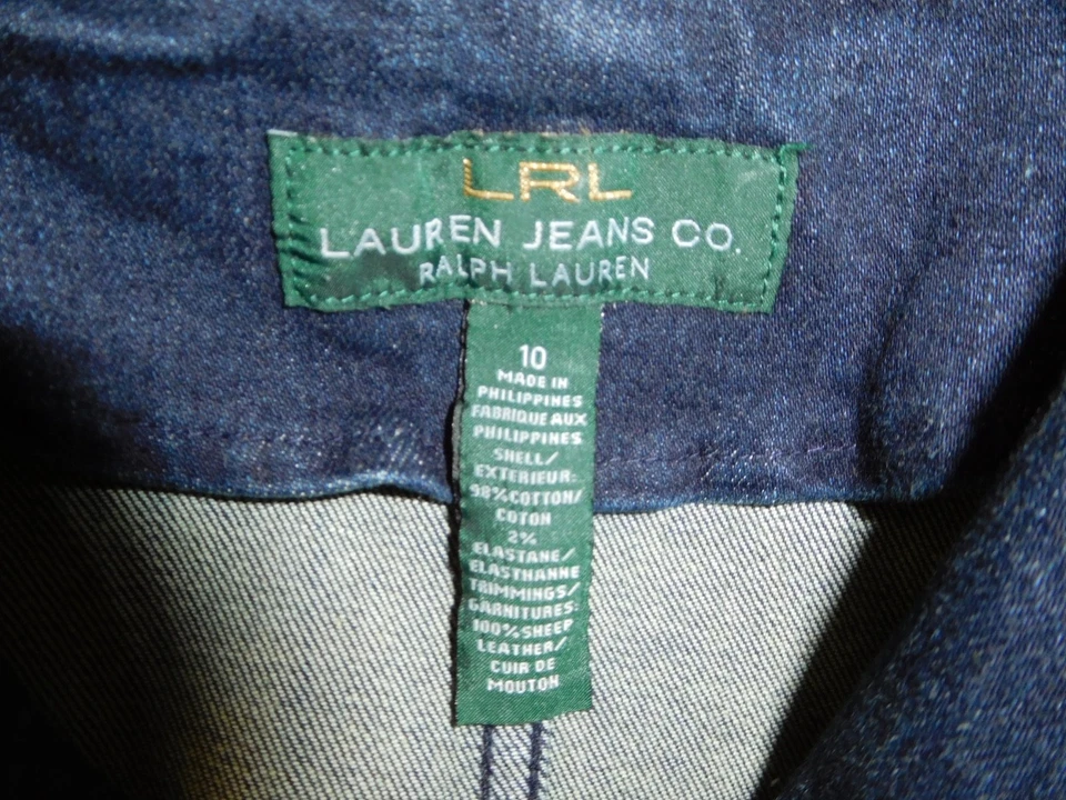 CHAQUETA BLAZER RALPH LAUREN VINTAGE OSCURA 3 BOTONES DELANTERA CON BOLSILLOS Y RIBETE DE CUERO Foto 2 de 4