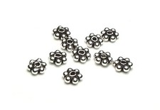 500 Bali Sterling Silver 3.5mm Daisy Spacer Beads