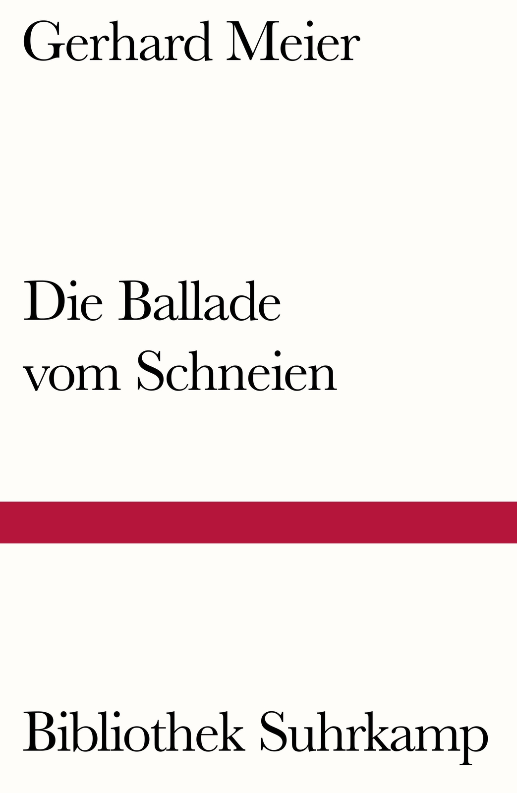 Thumbnail - Die Ballade Vom Schneien Gerhard Meier Taschenbuch 129 S. Deutsch 2020