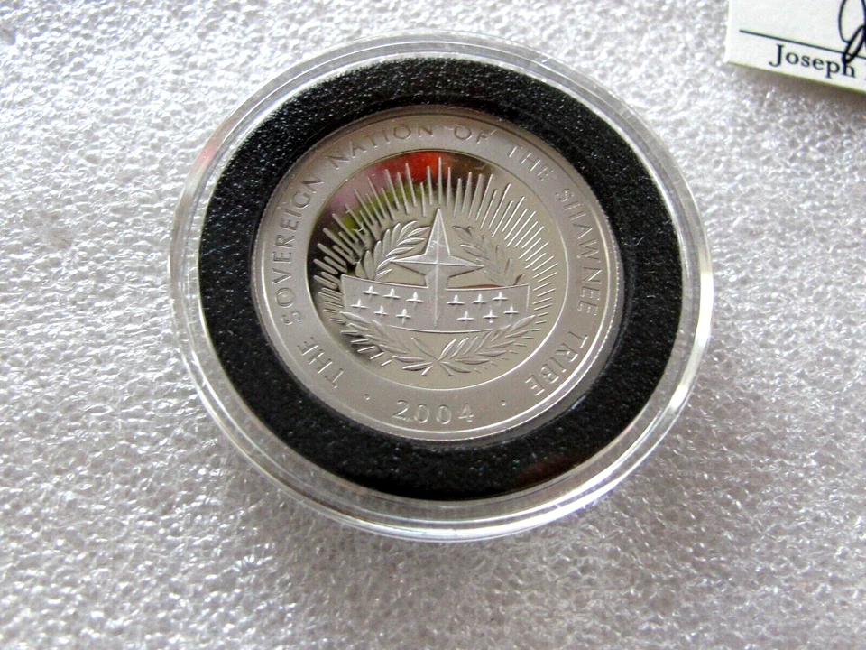 2004 USA PLATINUM COIN SHAWNEE NATION PROOF $500 DOLLARS CAMEO 998 pc - Image 4 of 4