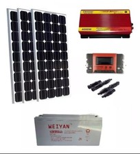 Kit Fotovoltaico 3 Kw Giornaliero Pwm Inverter 4000w Isola Solare Pannello 100 W