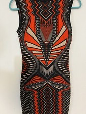 Hera Collection Women's Dress Ted, Black, and Gold Sweater Bodycon Size X-Small