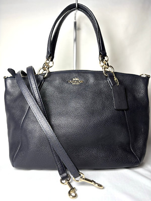 Coach F36675 KELSEY Pebble Leather Satchel Crossbody Shoulder Bag