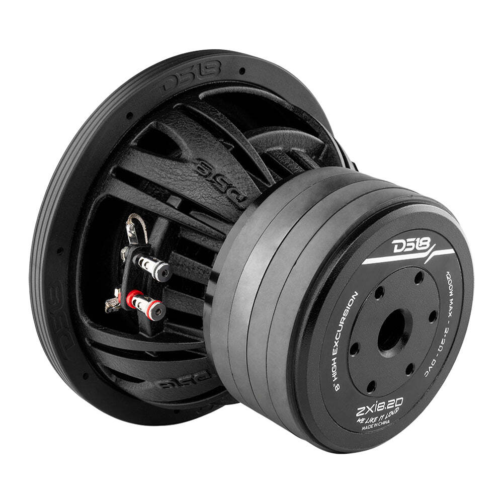 DS18 ZXI8.2D Car Audio 8“ High Excursion Subwoofer 1200 Watt Dual