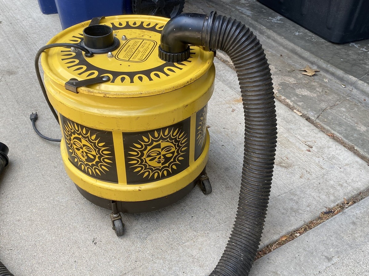 Vtg Sears, Roebuck & Co. Simpson Sun Motif Drum Canister Vtg Sears, Roebuck & Co. Simpson Sun Motif Drum Canister
