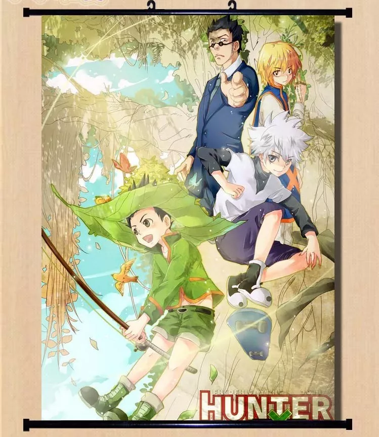 Hunter x Hunter Manga Poster Wall Scroll Anime Picture Canvas Print Room  Decor