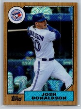 2017 topps baseball series 1 josh donaldson 1987 silver pack mojo refractor