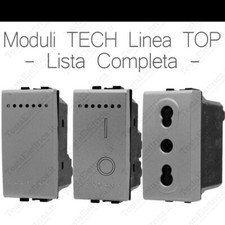 Bticino living compatibile - interruttori pulsanti e prese grigie TECH linea TOP