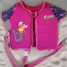 Life Vest Swim Safe Vest Girl's Pink Mermaid Bestway Small 2-4 Yr. F18