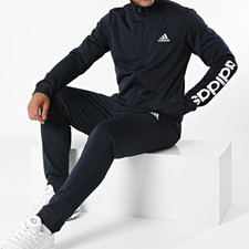 Adidas Essentials Linear Tricot Tracksuit 2 Piece Mens XL Legend Blue Tapered