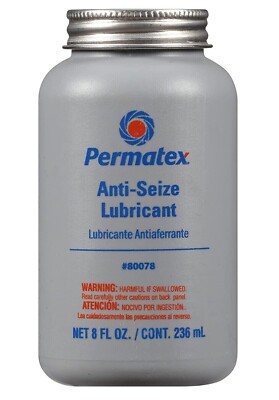 PERMATEX 80078 Anti-Seize Compound Lubricant 8oz. Brush-Top Bottle