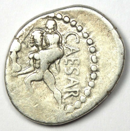 Julius Caesar AR Denarius Silver Venus Coin 48 BC - VF (Very Fine) - Picture 4 of 4
