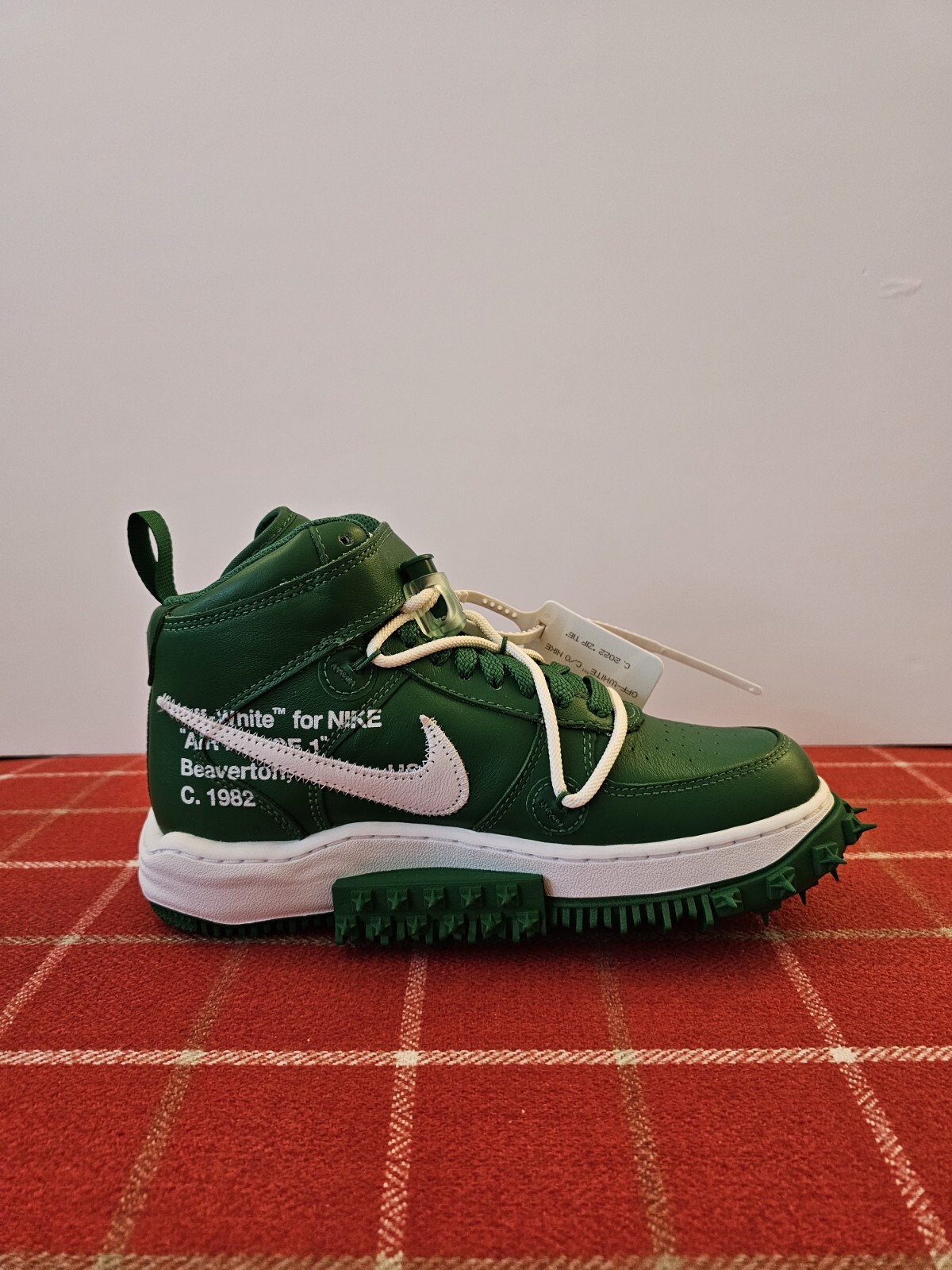 OFF WHITE X NIKE Nike Air Force 1 Mid x Off White verde pino UK 10 5