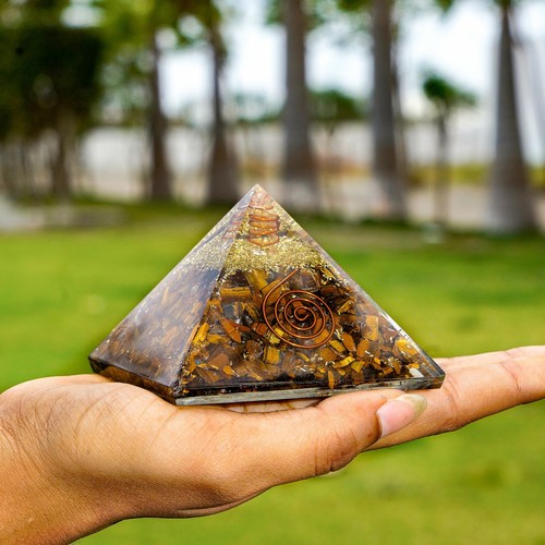 LG 75mm Reiki Healing Crystals Orgonite Pyramid Wealth & Success~EMF Protection - Picture 37 of 37