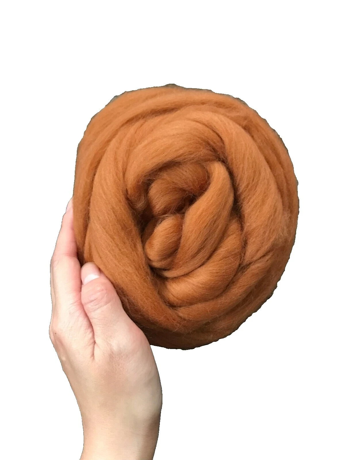 Worsted Spinning Brown Craft Spinning Roving, Wool & Fiber