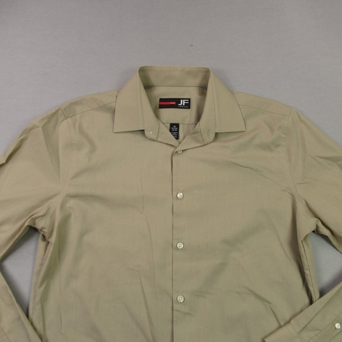 J Ferrar Shirt Mens Medium Long Sleeve Button Up Casual Slim Fit 15-15.5 - Picture 3 of 11
