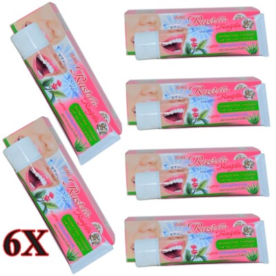 6X Rasyan Toothpaste ISME Herbal Clove Toothpaste Aloe Vera & Clove Herbs