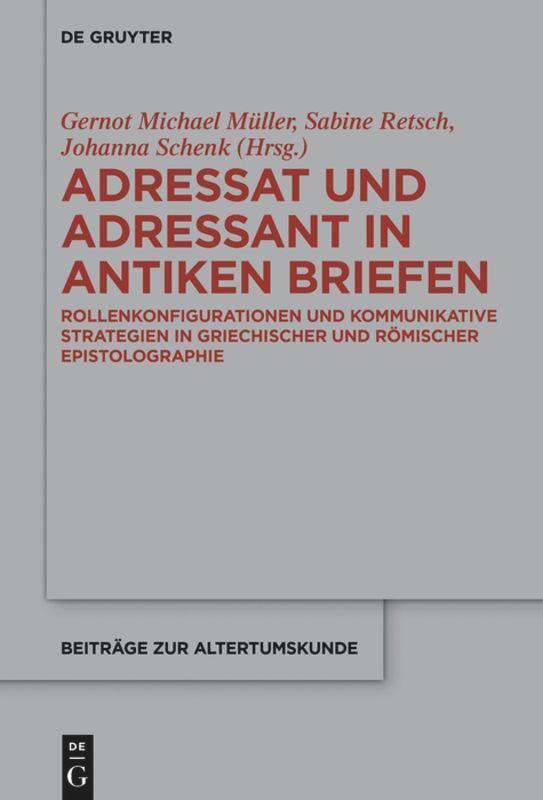 Thumbnail - Gernot Michael Müller (u. A.) | Adressat Und Adressant In Antiken