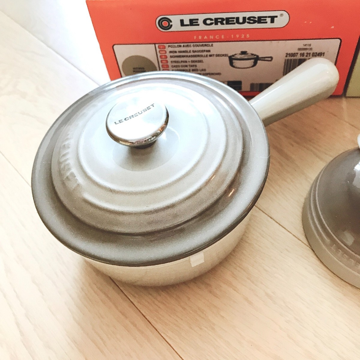 7 PCS NEW SET - Le Creuset Cocotte Iron 16cm Saucepan Nutmeg