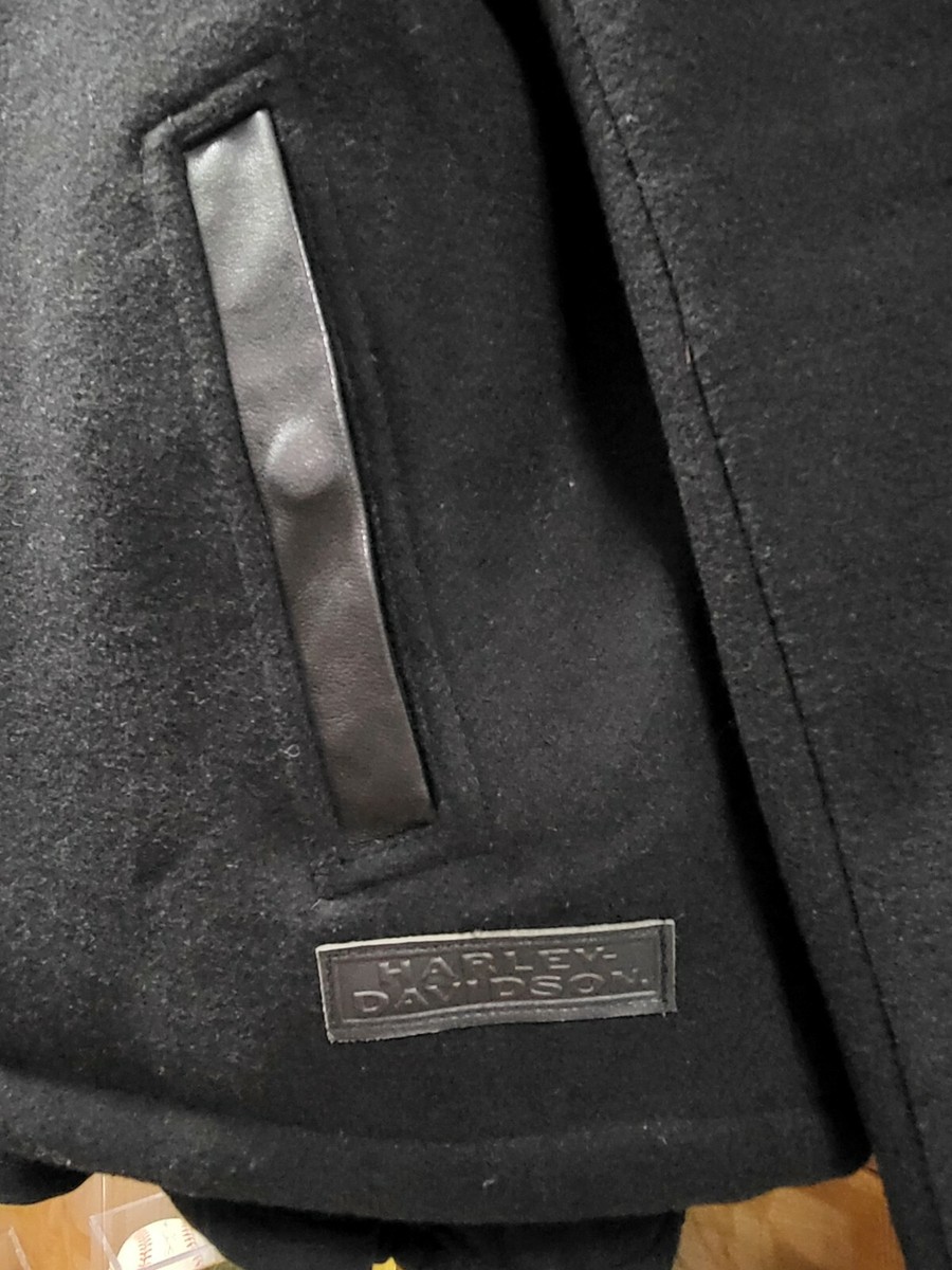 Harley-Davidson Men's Wool Slim Fit Varsity Style Jacket Coat