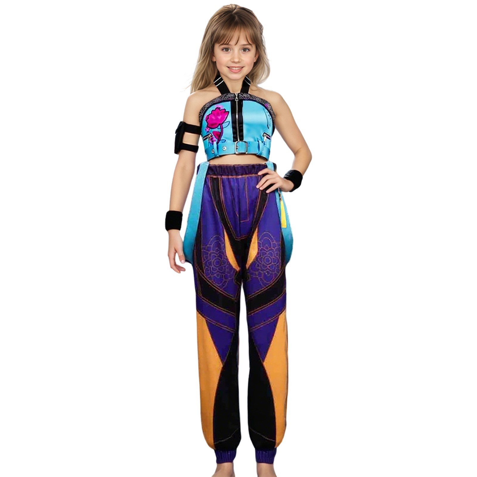 Juego de disfraces de Halloween para niñas KPop cazadores de demonios Zoey para niños geniales disfraces