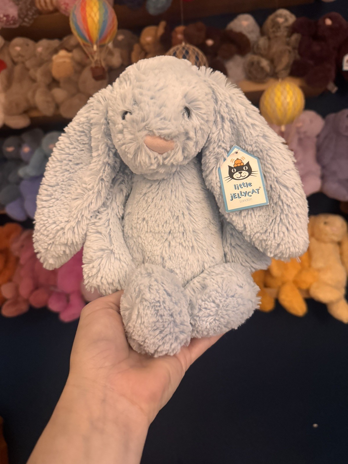 Jellycat Bashful Blue Bunny BAS4BB original retired collectable plush