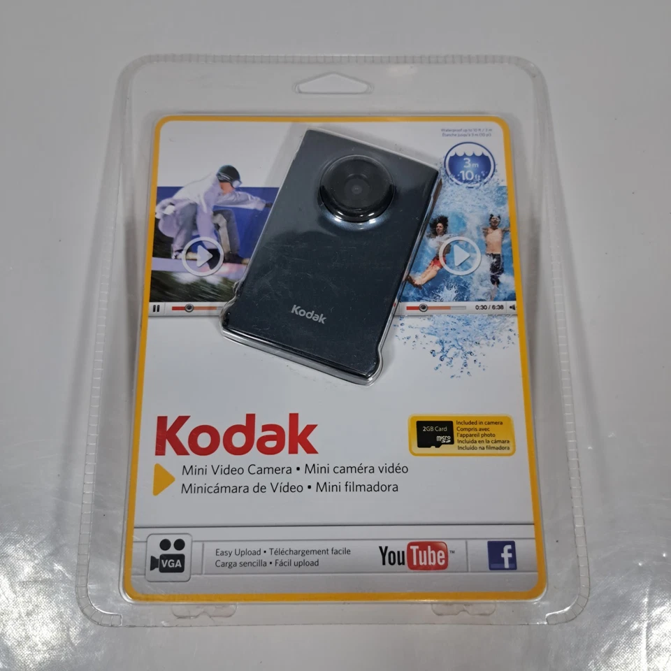 KODAK Waterproof Pocket Mini Digital VIDEO Camera Camcorder ZM1 Dark Gray NEW - Image 3 of 4