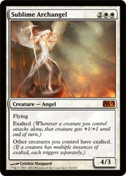 Sublime Archangel - Magic 2013 (M13) #36/249 Mythic Rare
