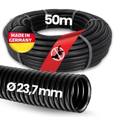 50m Kalitec corrugated pipe 23.7mm closed corrugated hose unslotted marten protection