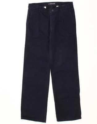 DANIEL HECHTER Womens Chino Trousers EU 40 Medium W32 L31 Navy Blue Cotton BL18