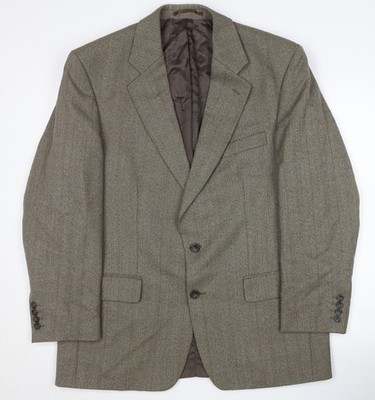 Savoy Taylors Guild Herren Blazer Grau Kariert 42 R