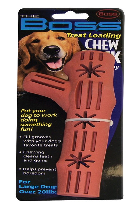 Boss Pet A02671 Brown Rubber Chew Stick Dog Toy Large