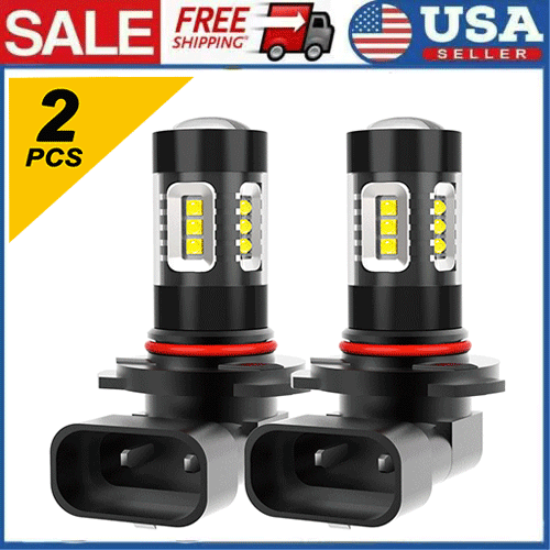 CANBUS 9145 9140 H10 LED Fog Light Bulbs 80W 6000LM 6500K White Conversion Kit - Picture 1 of 12