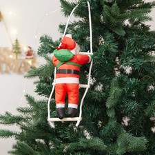 Decoration Santa Climbing Toy - Christmas Tree Atmosphere Setup Ladder Ornament
