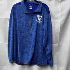 Duke University 3/4 Zip Pull On Light Weight Shirt Size 2x