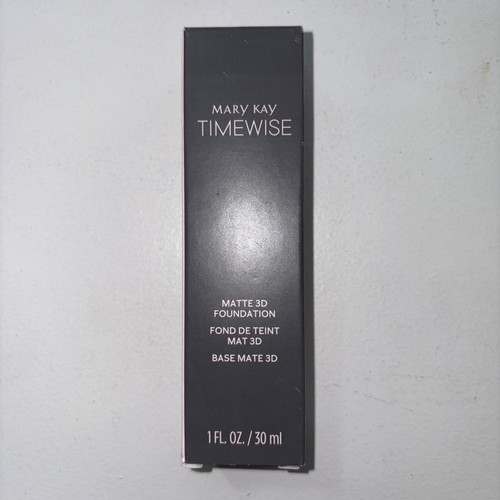 New Mary Kay Timewise Matte 3D Foundation Beige W 100 Full Size 099965 1FL. Oz
