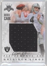 2015 Panini Gridiron Kings Performance Art 32/249 Derek Carr #PA-DC 0f8