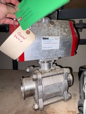 Bray Pneumatic Actuator 91-1274-113A0-532 w/ Tru-Flo Stainless Ball Valve