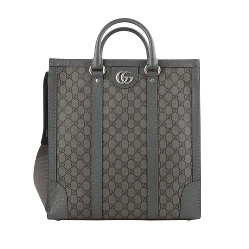 Sac fourre tout Gucci gris GG Supreme toile Ophidia moyen document 731793 125072858