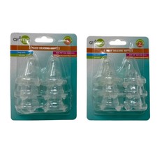 LOT OF 2 Avima Baby 6 Pack Silicone Nipples Medium Flow 3 Months Standard