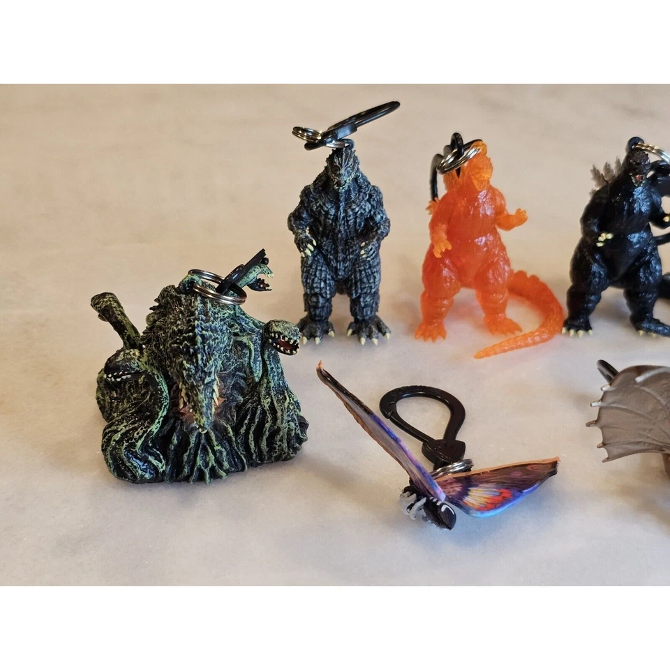 Godzilla Hangers - Blind Bag - Figural Key Chain / Bag Clip - Complete Set Of 10 - Image 2 of 4