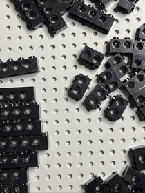 Lego Black Technic Brick 1x16 1x14 1x12 1x10 1x8 1x6 1x4 1x2 1x1 128pc Star Wars