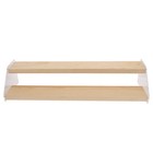 2pcs Haushaltsspielzeug 2-Stufen-Display Holz Riser Praktische Display Riser